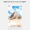06 - The Pyramids of Giza Watercolor Art - Digital Downloads - Print Size.jpg