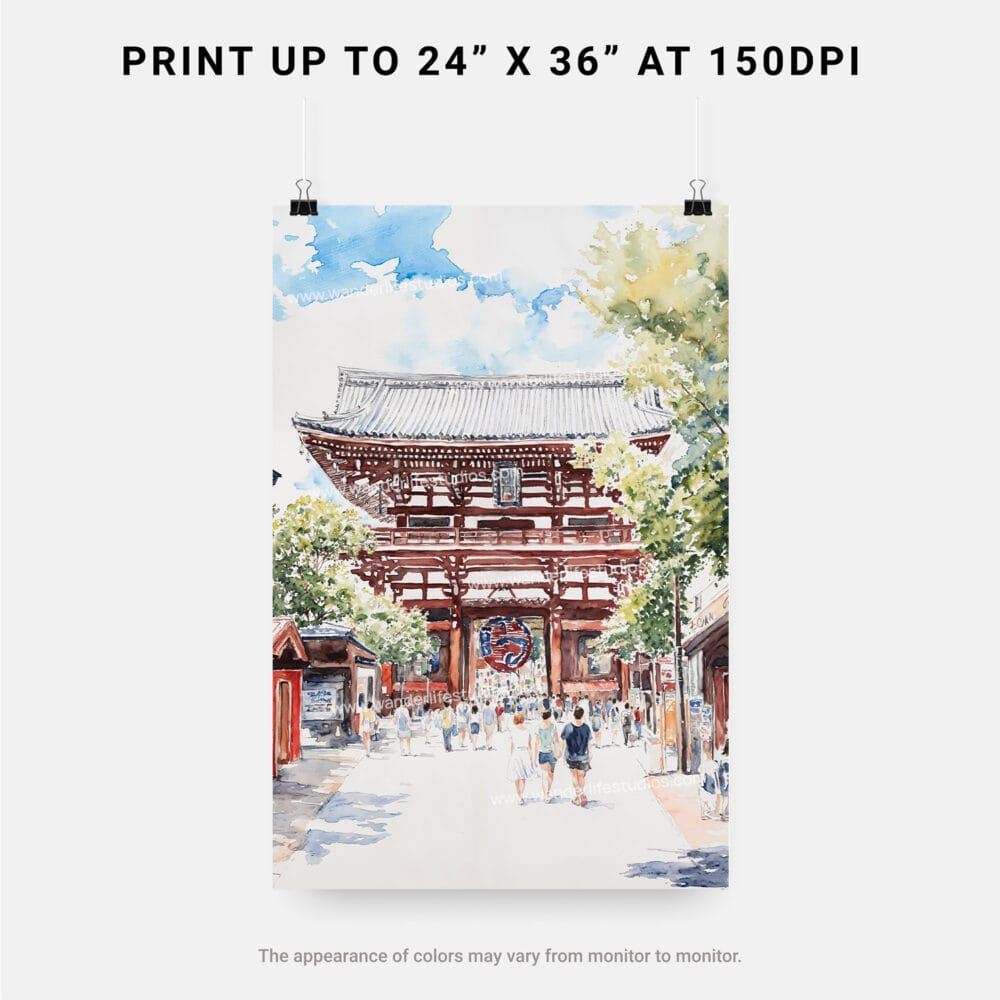 06 - Tokyo Asakusa Watercolor Art - Digital Downloads - Print Size.jpg 06 - Tokyo Asakusa Watercolor Art - Digital Downloads - Print Size.jpg