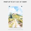 06 - Tuscany Italy Watercolor Art - Digital Downloads - Print Size.jpg