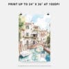 06 - Venice Canal Watercolor Art - Digital Downloads - Print Size.jpg