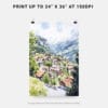 06 - Wengen Switzerland Watercolor Art - Digital Downloads - Print Size.jpg