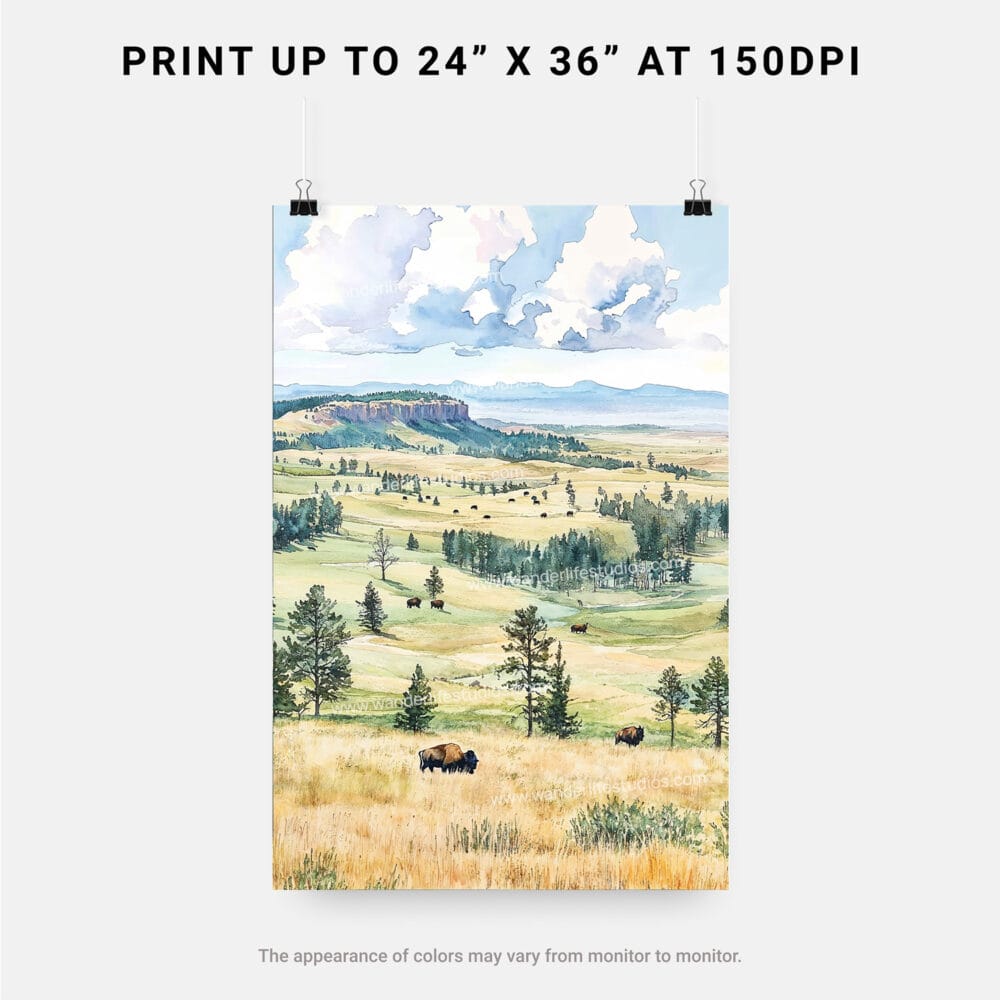 06 - Wind Cave National Park Watercolor Art - Digital Downloads - Print Size.jpg 06 - Wind Cave National Park Watercolor Art - Digital Downloads - Print Size.jpg