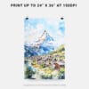 06 - Zermatt Watercolor Art - Digital Downloads - Print Size.jpg