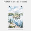 06 - voyageurs national park watercolor Art - Digital Downloads - Print Size.jpg