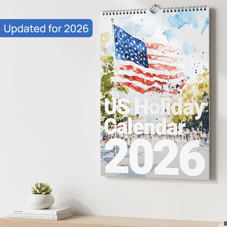 2026 US Holiday Calendar Main