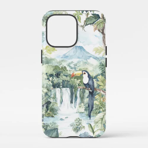 00 - Costa Rica Arenal Volcano Watercolor Art Phone Case - Main.jpg