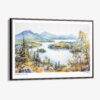 00 - Framed Adirondack Mountains Watercolor - Horizontal Canvas Print - Main.jpg
