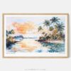 00 - Framed Biscayne National Park Watercolor - Horizontal Art Print - Main.jpg