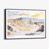 00 - Framed Death Valley National Park Watercolor - Horizontal Canvas Print - Main.jpg