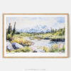 00 - Framed Denali National Park Watercolor - Horizontal Art Print - Main.jpg
