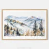 00 - Framed Great Smoky Mountains National Park Watercolor - Horizontal Art Print - Main.jpg