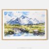 00 - Framed Katmai National Park Watercolor - Horizontal Art Print - Main.jpg