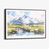 00 - Framed Katmai National Park Watercolor - Horizontal Canvas Print - Main.jpg