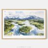 00 - Framed Kobuk Valley National Park Watercolor - Horizontal Art Print - Main.jpg