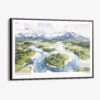 00 - Framed Kobuk Valley National Park Watercolor - Horizontal Canvas Print - Main.jpg