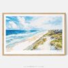 00 - Framed Outer Banks NC Watercolor - Horizontal Art Print - Main.jpg