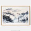 00 - Framed Pacific Northwest Watercolor - Horizontal Art Print - Main.jpg