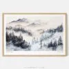 00 - Framed Pacific Northwest Watercolor - Horizontal Art Print - Main.jpg
