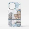 00 - France Louvre Watercolor Art Phone Case - Main.jpg