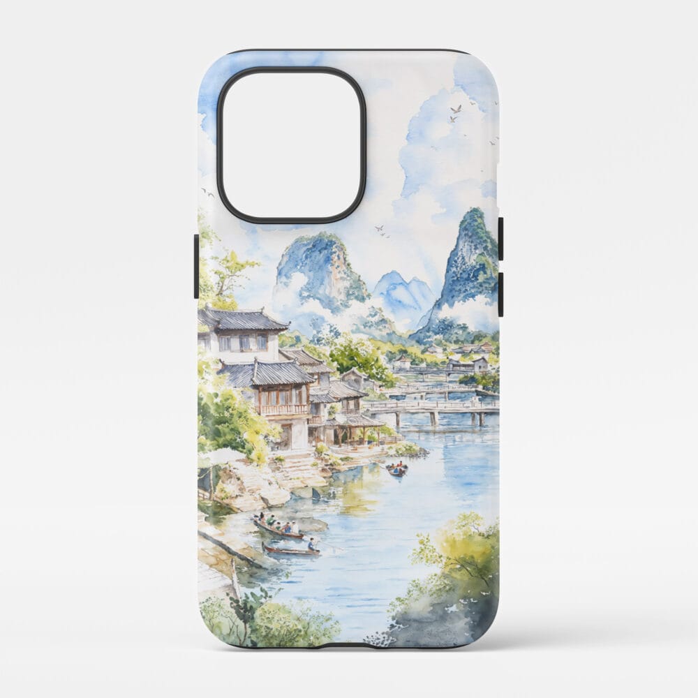 00 - Guilin China Watercolor Art Phone Case - Main.jpg 00 - Guilin China Watercolor Art Phone Case - Main.jpg