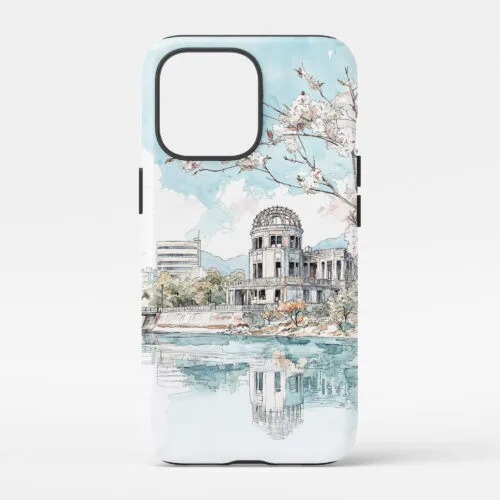 00 - Hiroshima - Watercolor Art Phone Case - Main.jpg