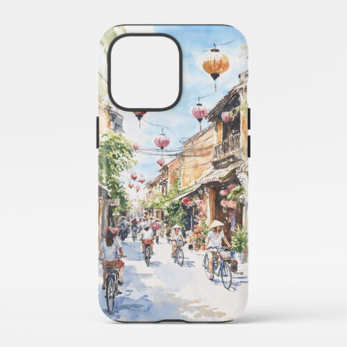 00 - Hoi An Vietnam Watercolor Art Phone Case - Main.jpg