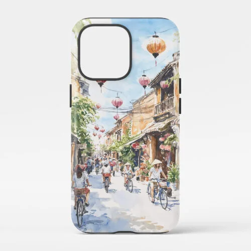 00 - Hoi An Vietnam Watercolor Art Phone Case - Main.jpg