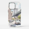 00 - Manhattan Bridge - Watercolor Art Phone Case - Main.jpg