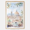 00 - Morning Coffee in Florence Watercolor Art Print - Main - Vertical.jpg