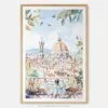 00 - Morning Coffee in Florence Watercolor Art Print - Main - Vertical.jpg