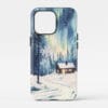 00 - Nothern Lights Finland Watercolor Art Phone Case - Main.jpg