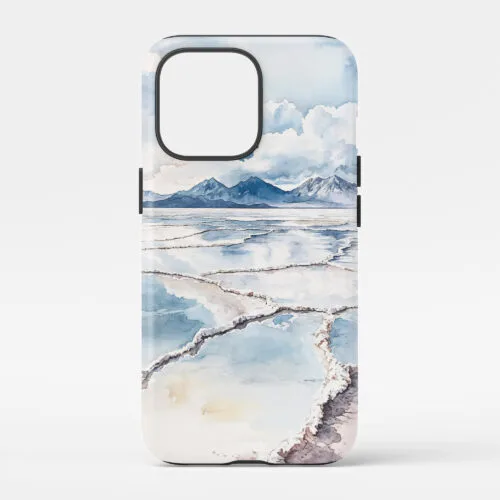 00 - Salar de Uyuni Watercolor Art Phone Case - Main.jpg