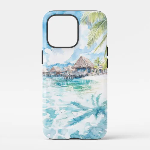 00 - Tahiti Watercolor Art Phone Case - Main.jpg