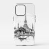 00 - Wat Arun Temple of Dawn Bangkok - Pencil Drawing Art Phone Case - Main.jpg