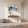 01 - A Framed American Samoa National Park Watercolor - Horizontal Art Print hanging in Hallway.jpg