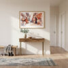 01 - A Framed Antelope Canyon National Park Watercolor - Horizontal Art Print hanging in Hallway.jpg