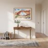 01 - A Framed Arches National Park Watercolor - Horizontal Art Print hanging in Hallway.jpg