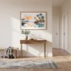 01 - A Framed Biscayne National Park Watercolor - Horizontal Art Print hanging in Hallway.jpg