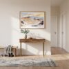 01 - A Framed Death Valley National Park Watercolor - Horizontal Art Print hanging in Hallway.jpg