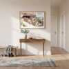 01 - A Framed Mesa Verde National Park Watercolor - Horizontal Art Print hanging in Hallway.jpg