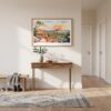 01 - A Framed Sedona AZ Watercolor - Horizontal Art Print hanging in Hallway.jpg