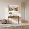 01 - A Framed White Mountains National Park Watercolor - Horizontal Art Print hanging in Hallway.jpg