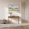 01 - A Framed Yellowstone National Park Watercolor - Horizontal Art Print hanging in Hallway.jpg