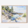01 - Acadia National Park Watercolor - Horizontal Art - Digital Download - Main.jpg