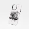 01 - Amsterdam Canal - Pencil Drawing Art Phone Case - Floating.jpg
