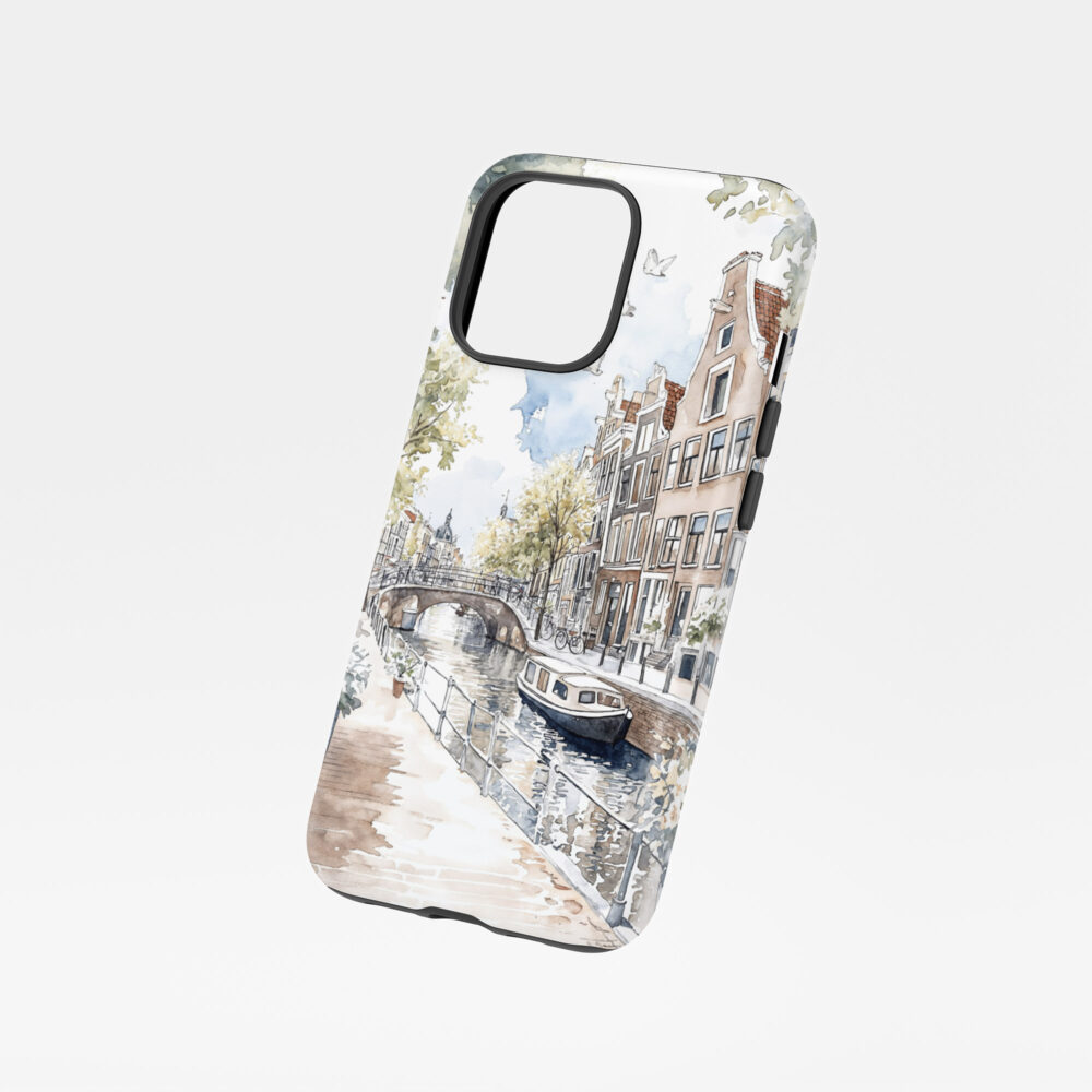 01 - Amsterdam - Grachtengordel Boat - Watercolor Art Phone Case - Floating.jpg 01 - Amsterdam - Grachtengordel Boat - Watercolor Art Phone Case - Floating.jpg