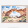 01 - Arches National Park Watercolor - Horizontal Art - Digital Download - Main.jpg