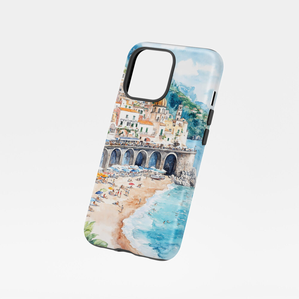 01 - Atrani Italy Watercolor Art Phone Case - Floating.jpg 01 - Atrani Italy Watercolor Art Phone Case - Floating.jpg