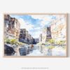 01 - Big Bend National Park Watercolor - Horizontal Art - Digital Download - Main.jpg