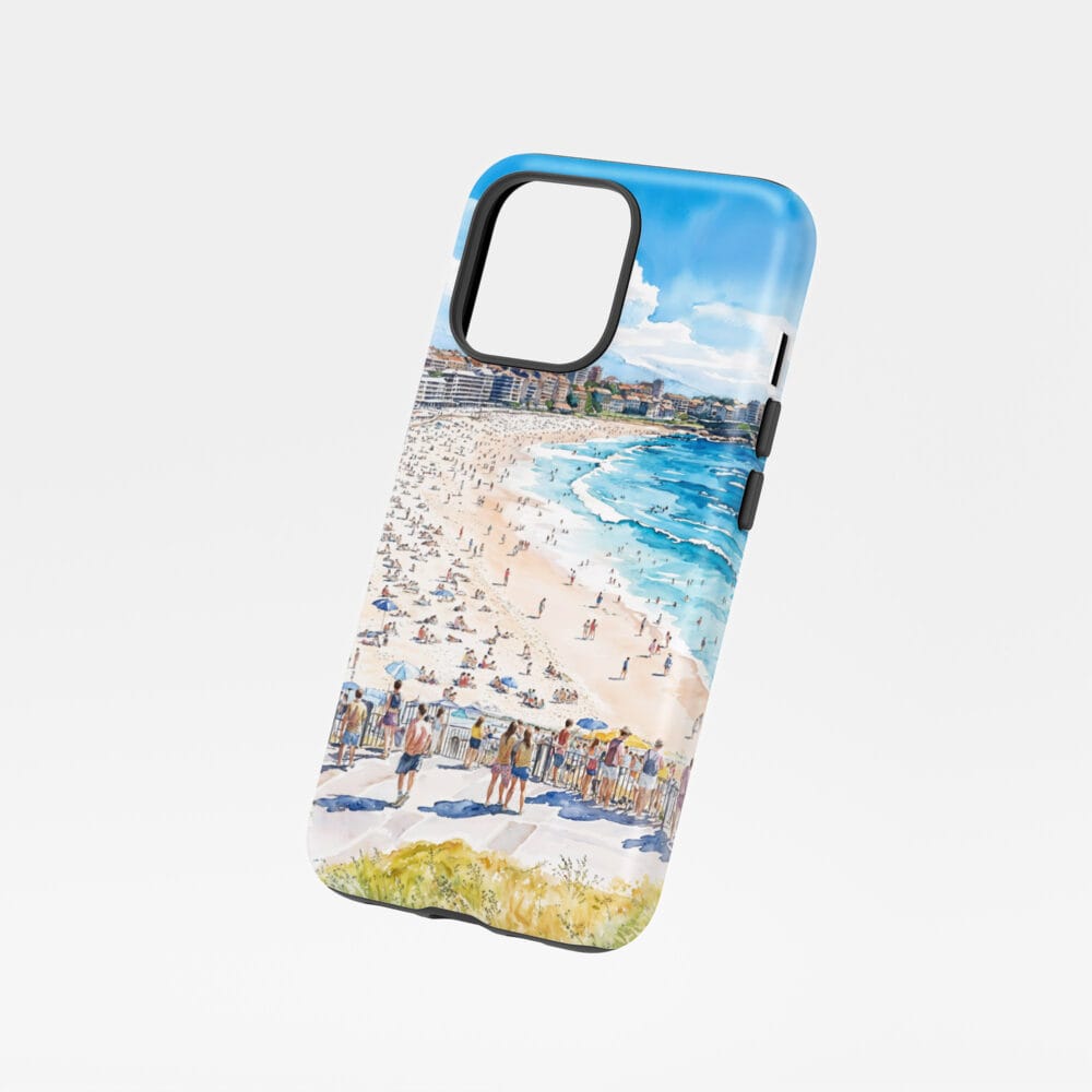 01 - Bondi Beach Watercolor Art Phone Case - Floating.jpg 01 - Bondi Beach Watercolor Art Phone Case - Floating.jpg